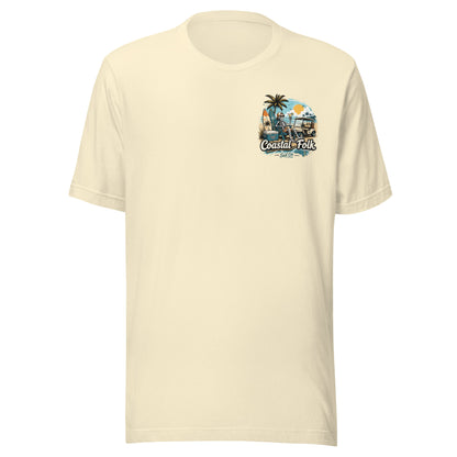 Coastal Folk: Salty & Relaxed T-Shirt in Natural, front view