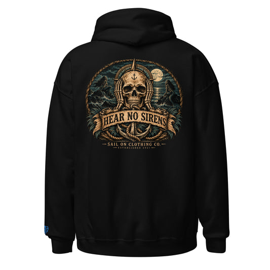 Hear No Sirens Hoodie - Black - back