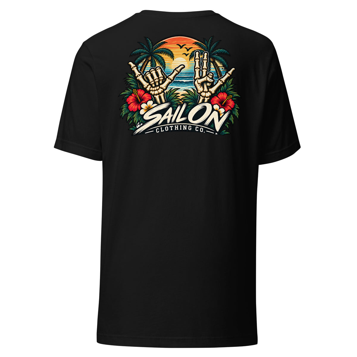 Double Shaka tee - Black - back
