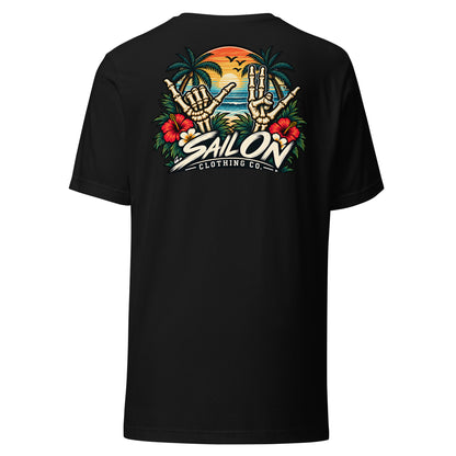 Double Shaka tee - Black - back