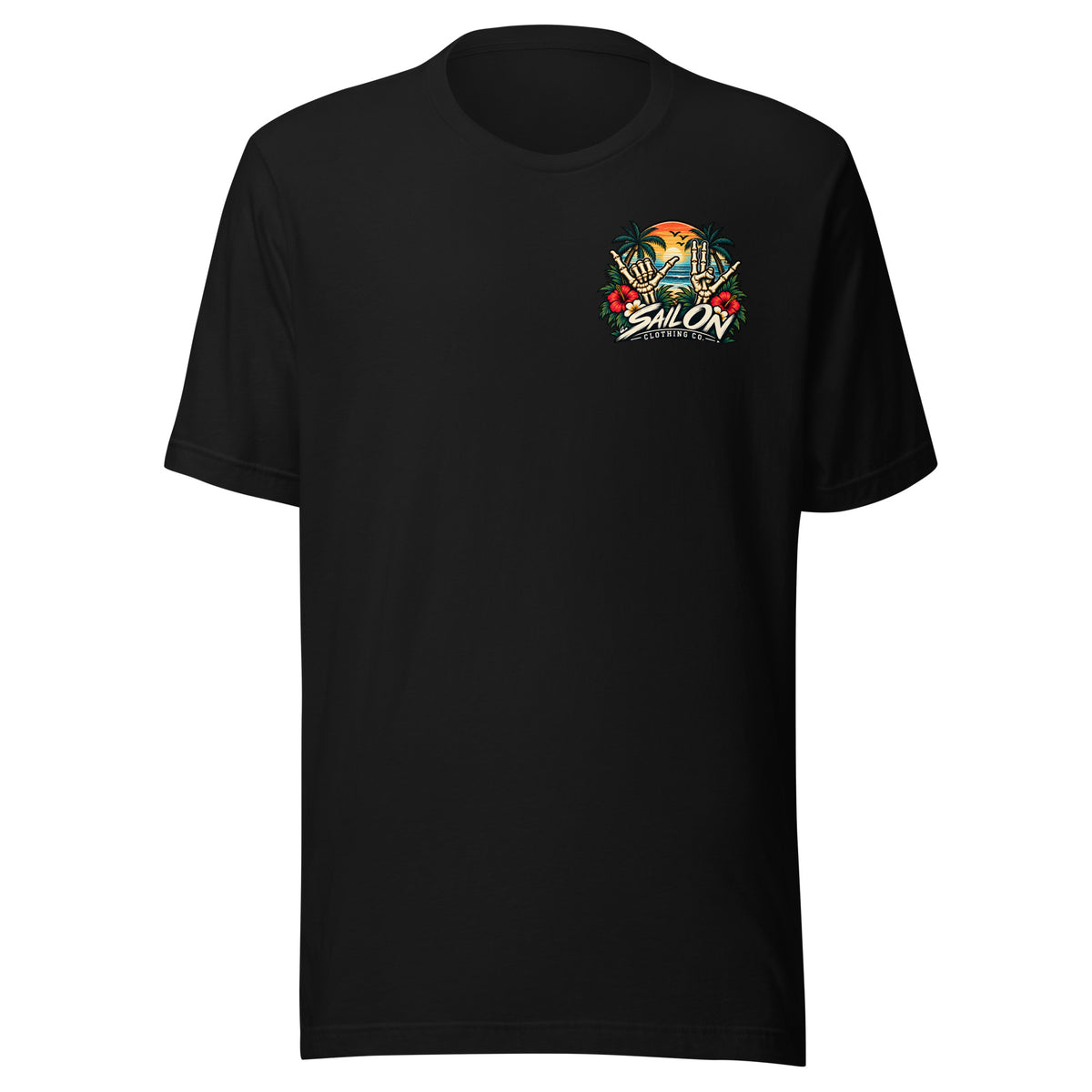 Double Shaka tee - Black - front