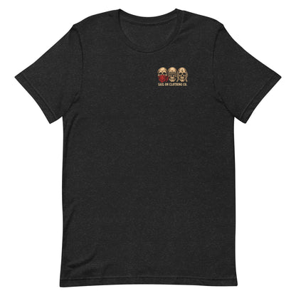 Hear No Sirens tee - Black Heather - front