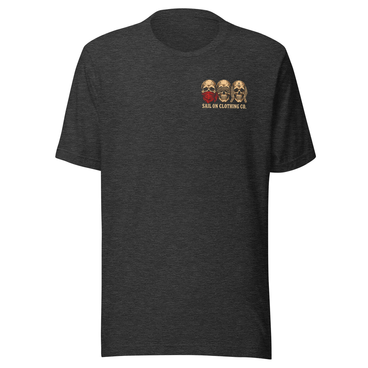 Tell No Tales tee - Dark Grey Heather - front