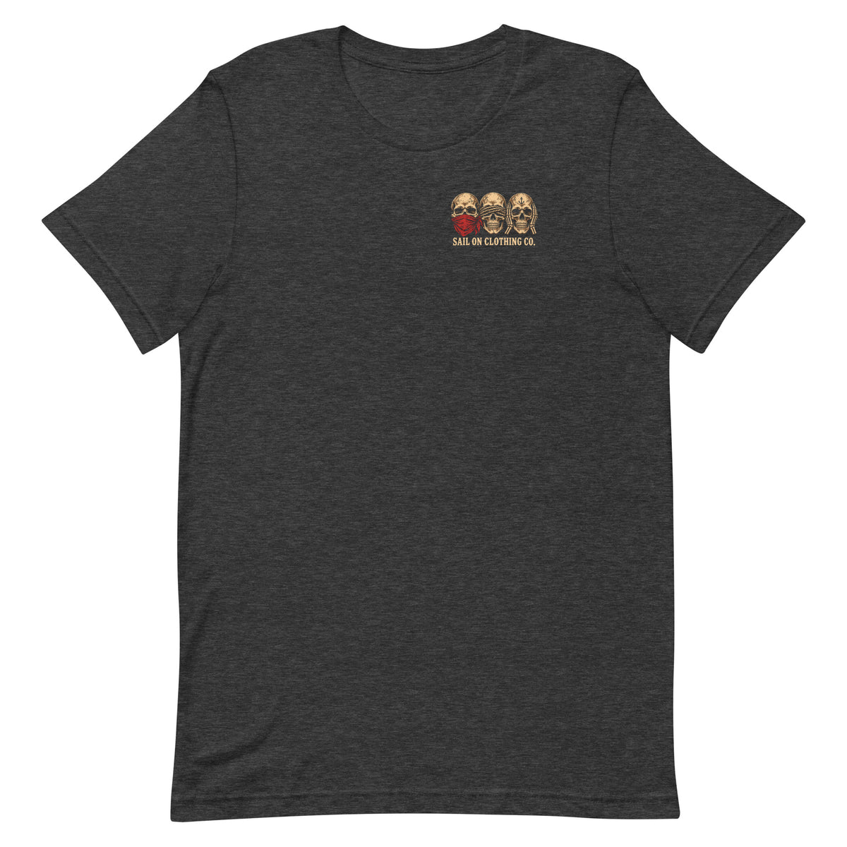 Hear No Sirens tee - Dark Grey Heather - front