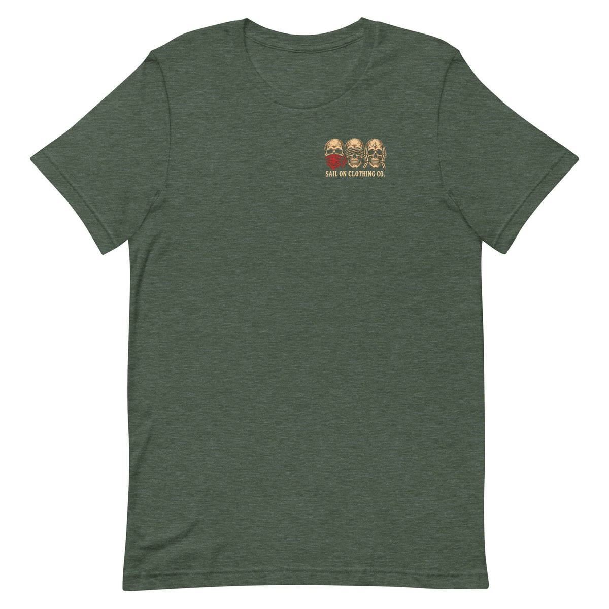 Hear No Sirens tee - Heather Forest - front