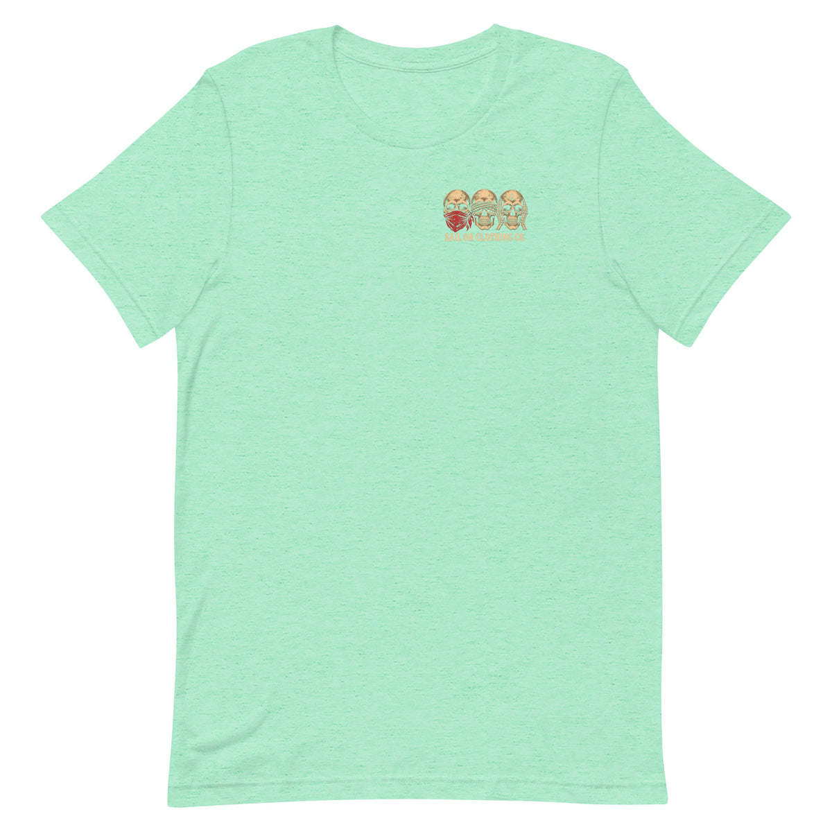 Hear No Sirens tee - Heather Mint - front