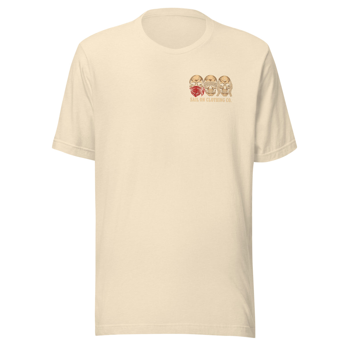 Tell No Tales tee - Heather Natural - front