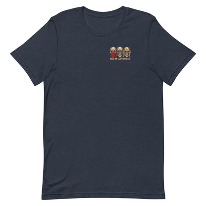 Hear No Sirens tee - Heather Navy - front