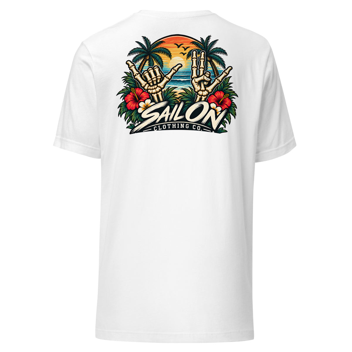 Double Shaka tee - White - back