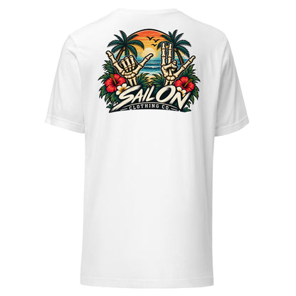 Double Shaka tee - White - back